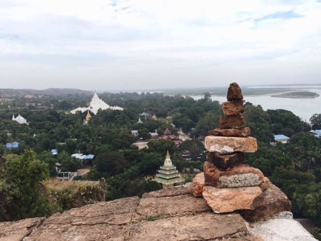 View from the top of Mingun Pagoda. Yes, we climbed the whole thing!
