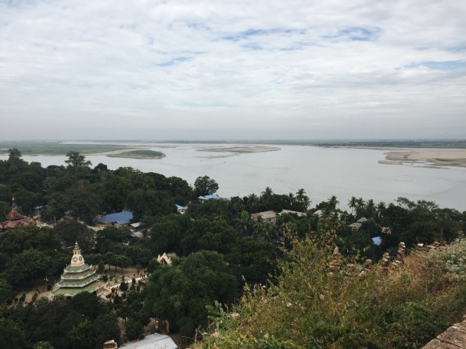 Another view from the top - you can see the Irrawaddy River